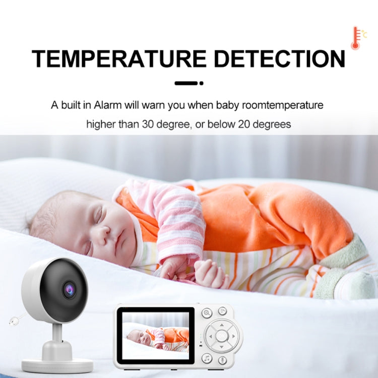YE10-C3 2.8 inch 2.4G Wireless Video Night Vision Baby Monitor Security Camera(US Plug)