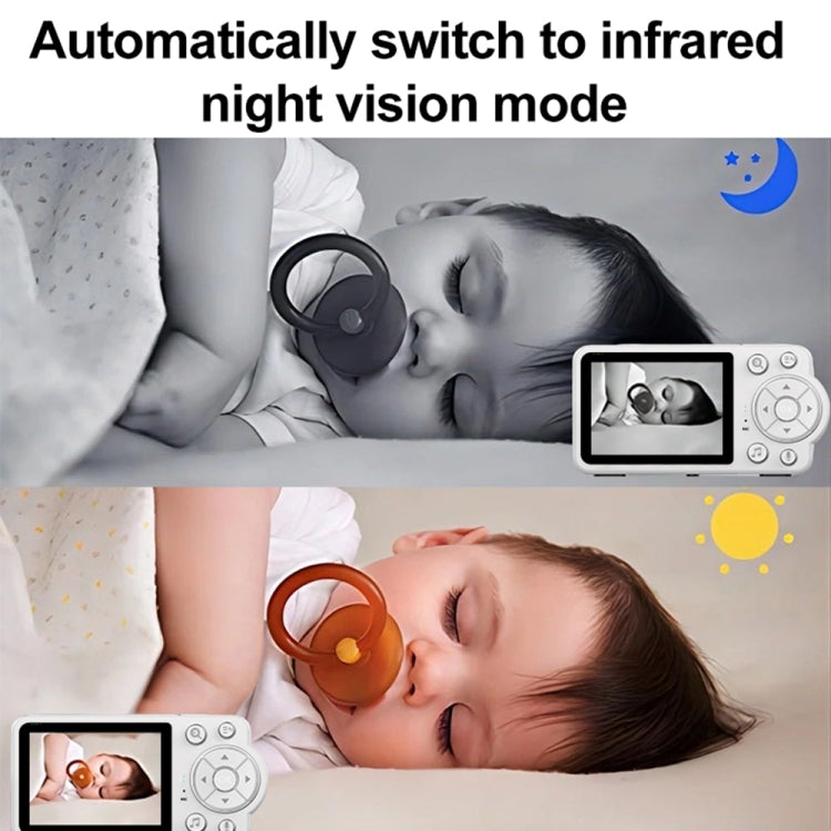 YE10-C3 2.8 inch 2.4G Wireless Video Night Vision Baby Monitor Security Camera(US Plug)
