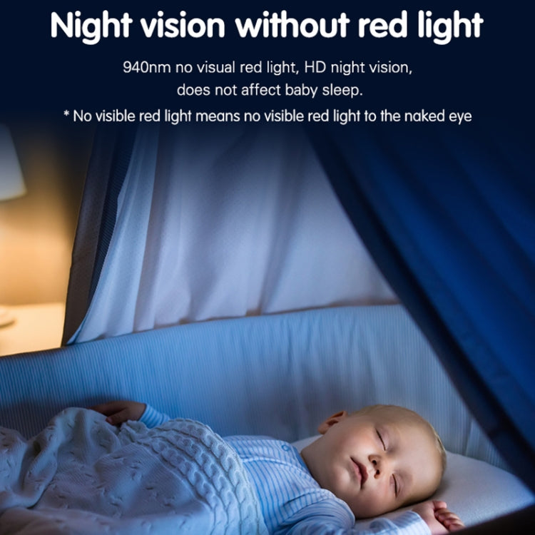 YE9-C1 5 inch Dual Mode 2.4G + 915M Video Night Vision Baby Monitor Security Camera(US Plug)