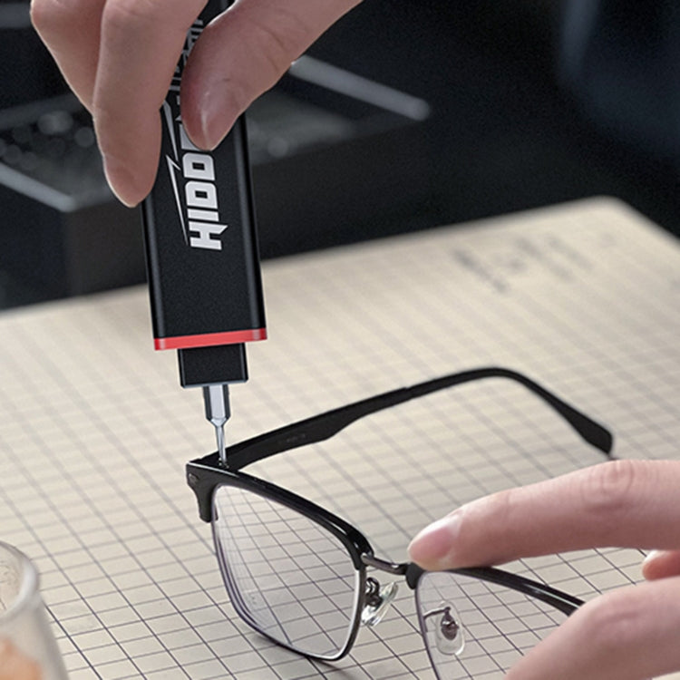 JAKEMY JM-8195 21 in 1 S-2 Bits Square Handle Design Screwdriver(Black)