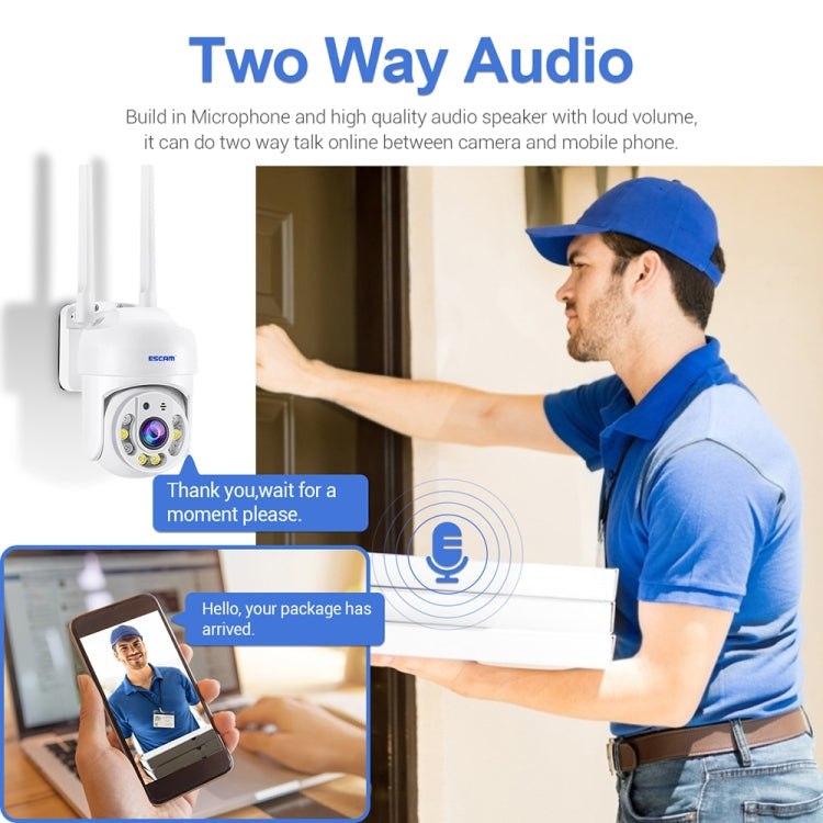 ESCAM TV114 4MP WiFi Camera Support Two-Way Voice & Night Vision & Motion Detection, Specification:AU Plug