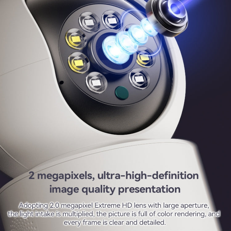 Yesido KM11 3.0MP Full Color Day and Night Smart 2.4G WIFI Camera, Specification:UK Plug