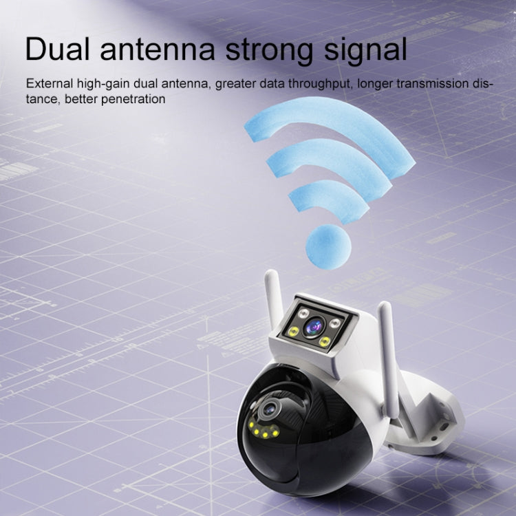 Yesido KM12 2.0MP Dual Lens Full Color HD Camera, Specification:UK Plug