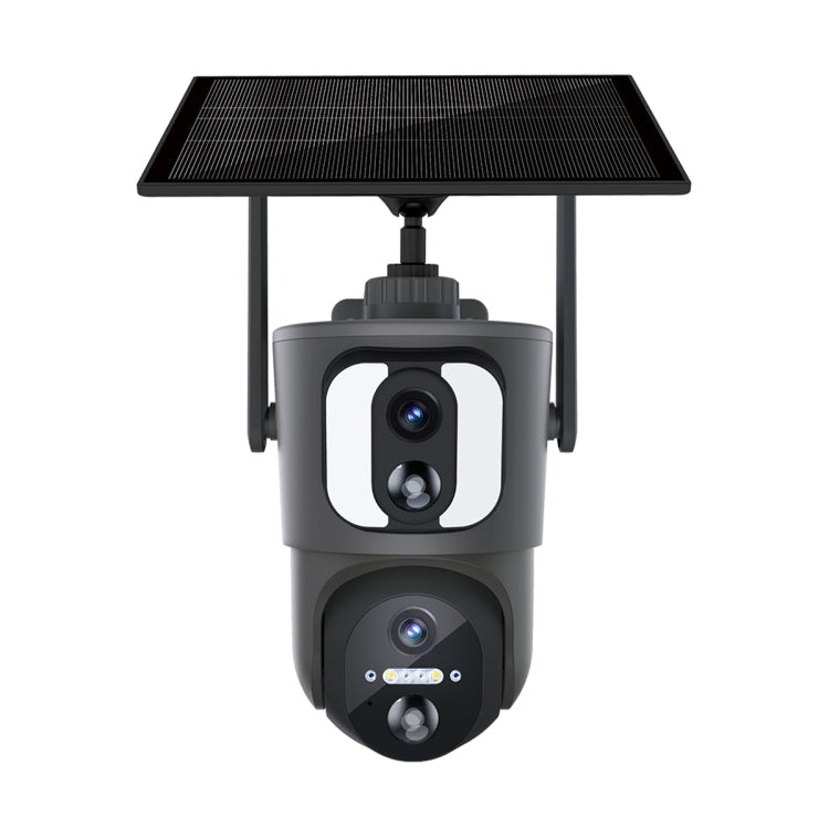 ESCAM QF390 2x2MP Binocular Solar WiFi Camera Supports Two-way Voice & Alarm Recording(Black)