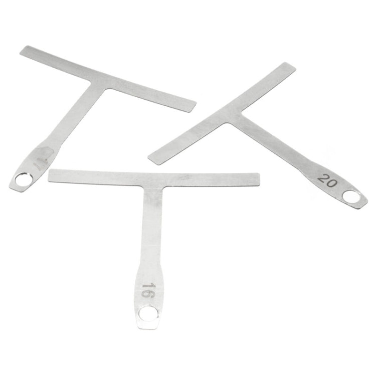 9 in 1 Guitar T-shaped ruler Neck Fingerboard Frets Radian, String Yard Radian Adjustable Measuring Caliper