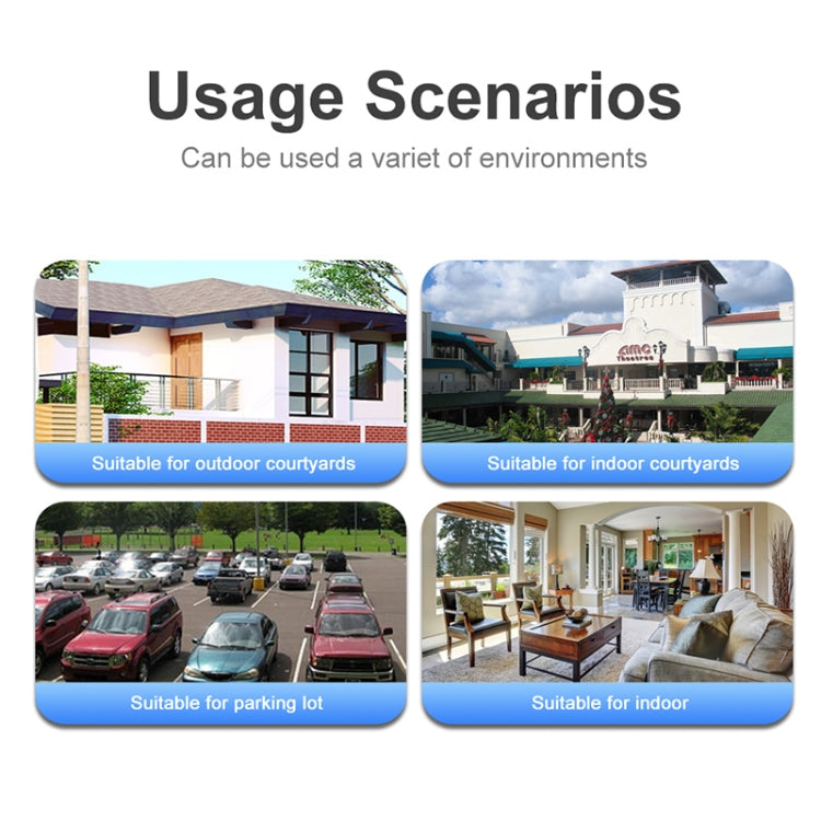 QX105 2MP Outdoor Waterproof WiFi Dual Lens Surveillance Camera(UK Plug)