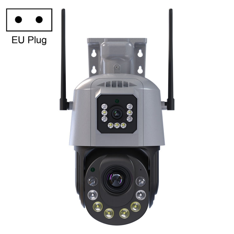 QX109 Dual Lens Smart HD Dome WiFi Camera(EU Plug)