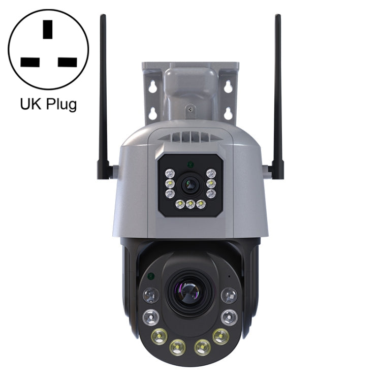 QX109 Dual Lens Smart HD Dome WiFi Camera(UK Plug)