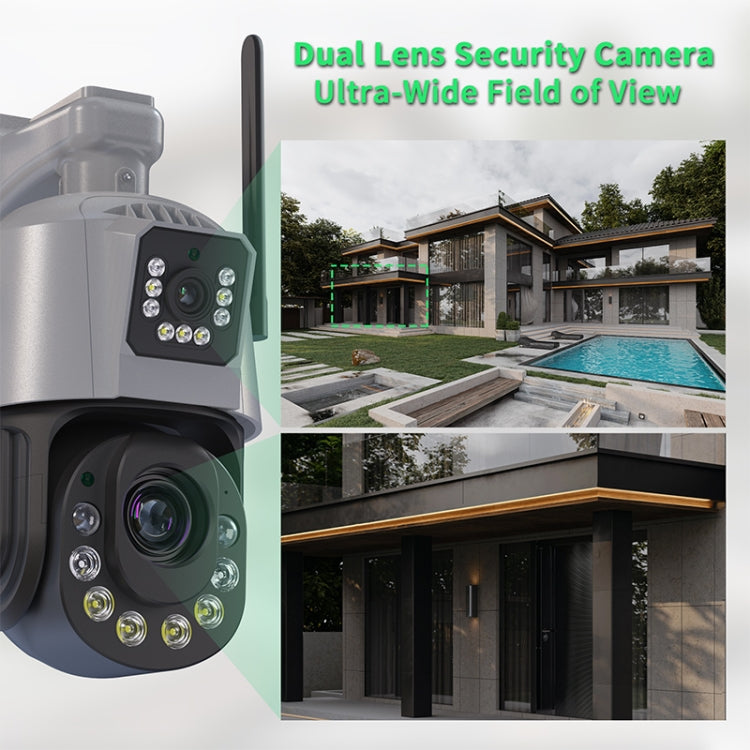 QX109 Dual Lens Smart HD Dome WiFi Camera(AU Plug)