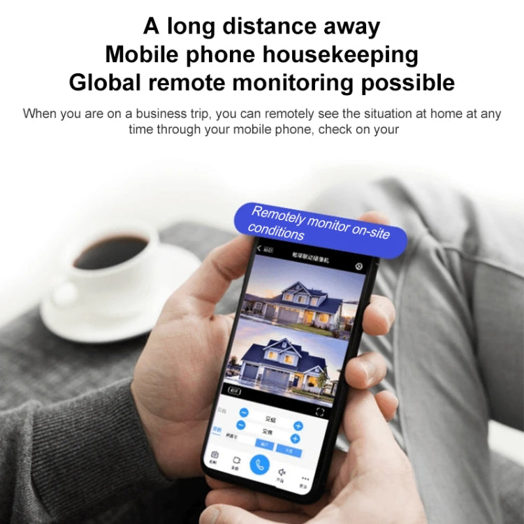 QX87 4MP WiFi Dual Camera Supports Two-way Voice Intercom & Humanoid Detection(EU Plug)
