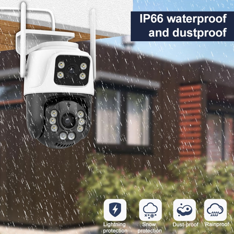 QX101 6MP WiFi Dual Camera Supports Two-way Voice Intercom & Infrared Night Vision(AU Plug)