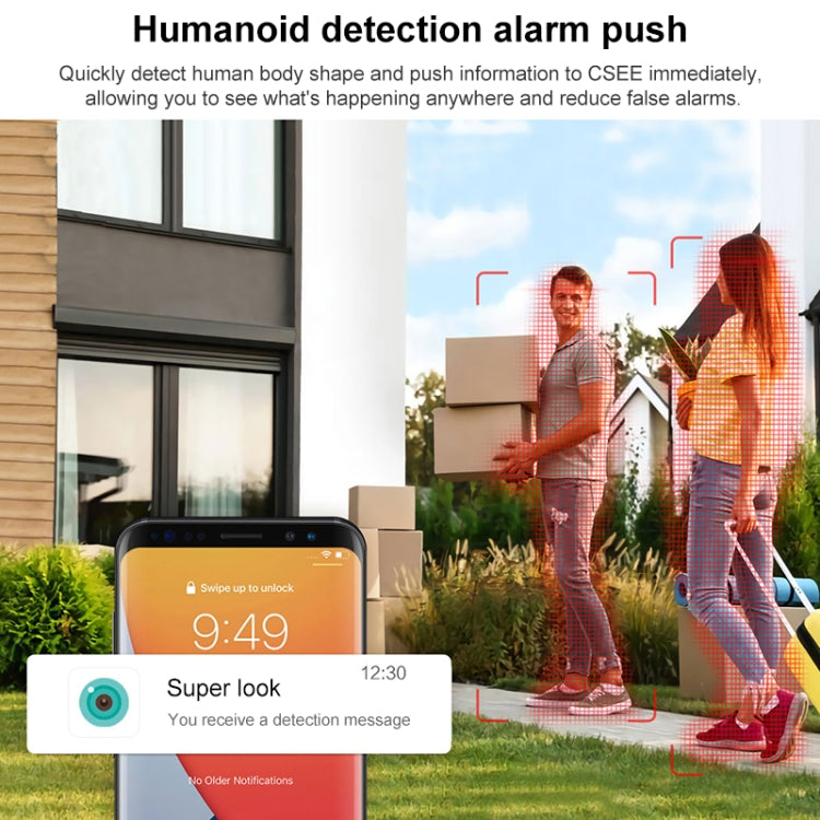 QX101 6MP WiFi Dual Camera Supports Two-way Voice Intercom & Infrared Night Vision(EU Plug)