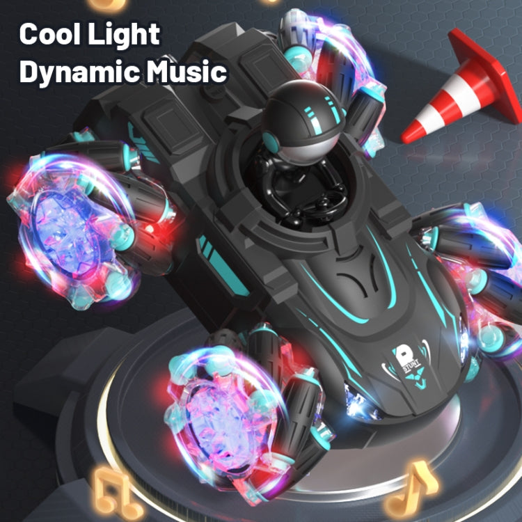 Q169 2.4G Magic Color Projection Stunt Remote Control Car(Black Blue)