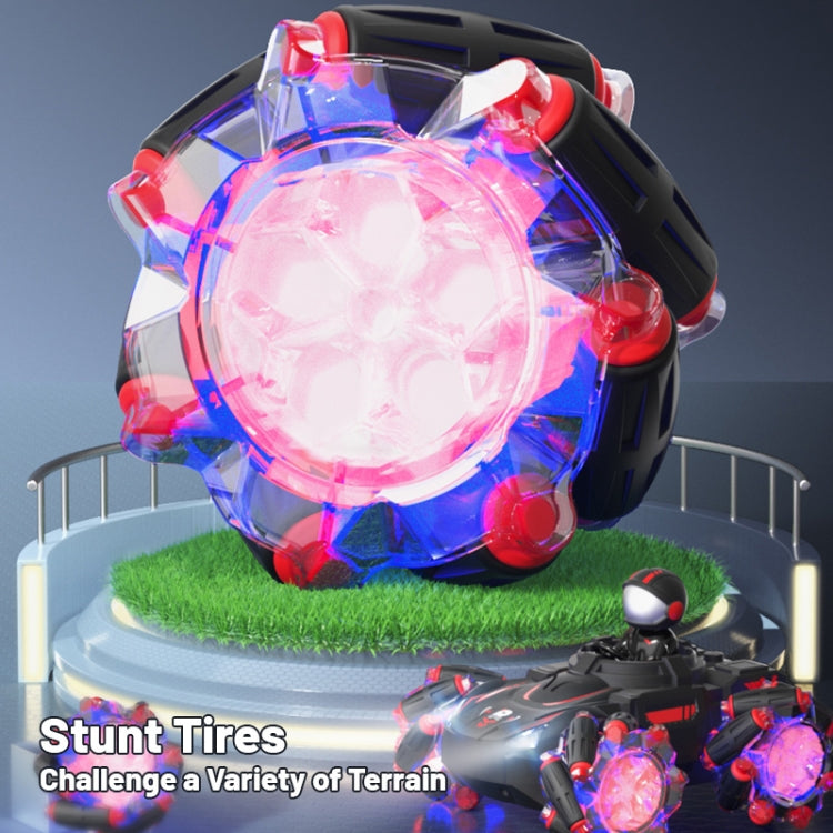 Q169 2.4G Magic Color Projection Stunt Remote Control Car(Black Blue)