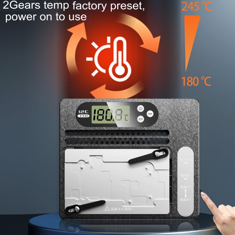 i2C T18 LCD Display PCB Motherboard Layered Desoldering Station With Universal Module, US Plug