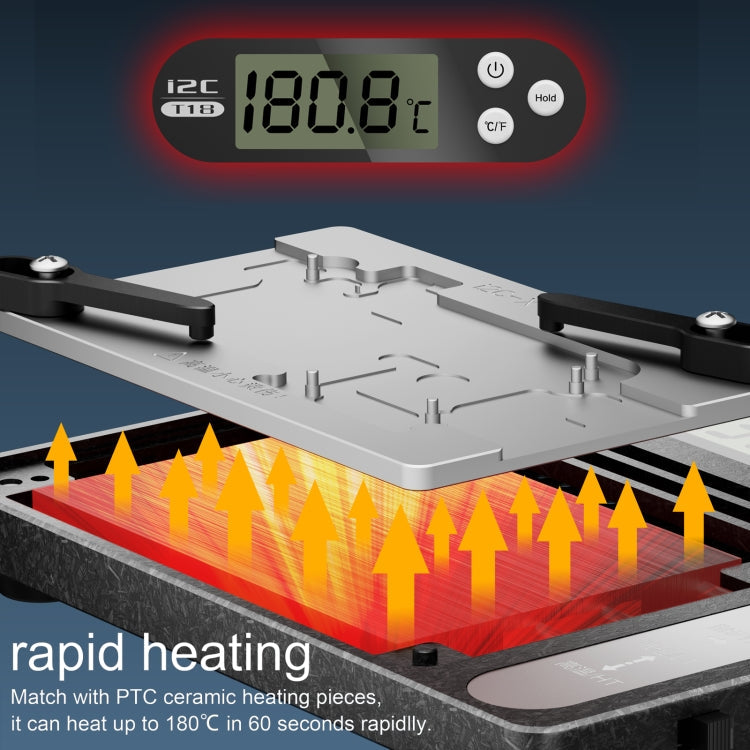 i2C T18 LCD Display PCB Motherboard Layered Desoldering Station With Universal Module, US Plug