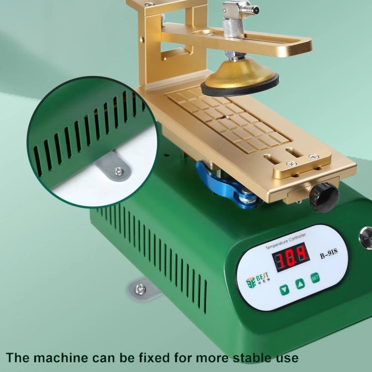 BEST B-918A 7 inch 220V Vacuum Pump LCD Screen Rotary Heating Platform Separator, EU Plug