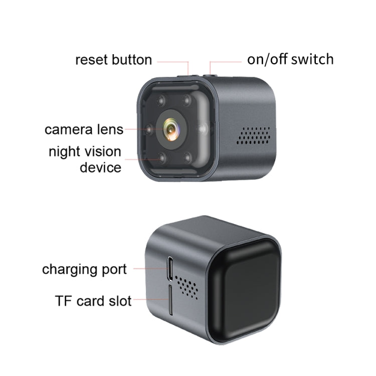 AS03 Outdoor HD Mini Infrared Night Vision Smart Camera(Black)