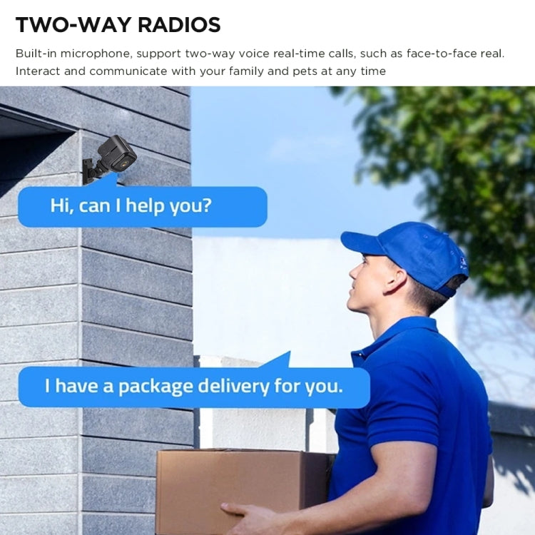 AS03 Outdoor HD Mini Infrared Night Vision Smart Camera(Black)