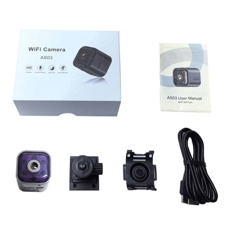AS03 Outdoor HD Mini Infrared Night Vision Smart Camera(Black)