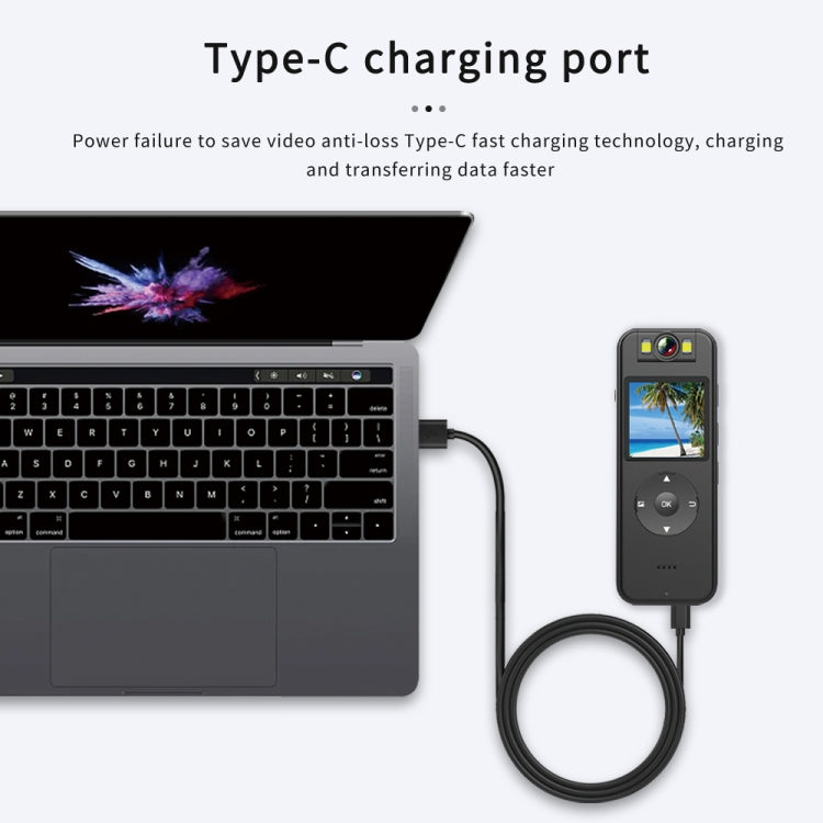 Z09 4K HD Clip-On Smart Video Recorder with Ring Stand(Black)