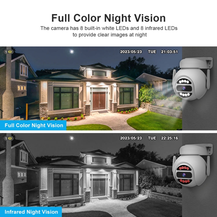 SriHome SH047 4MP IP66 Waterproof Motion Detection Night Vision WiFi HD Camera(UK Plug)