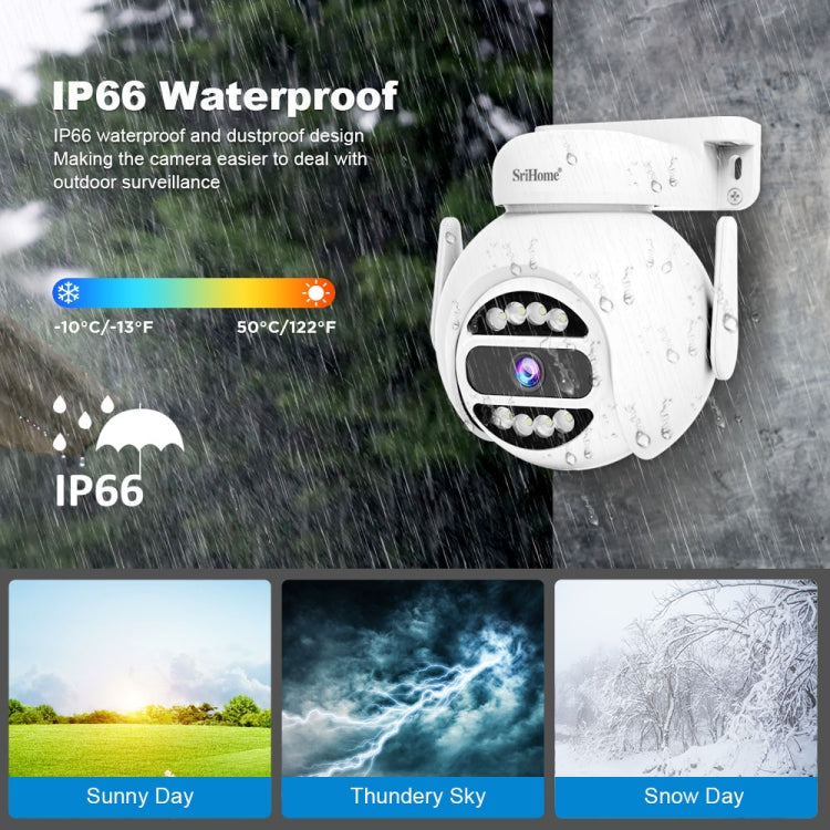 SriHome NVS001E-IPC047 Ultra HD 4 Channel WiFi Network Video Recorder Set(AU Plug)