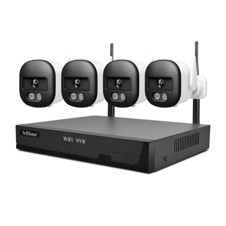 SriHome NVS001E-IPC056 Ultra HD 4 Channel WiFi Network Video Recorder Set(AU Plug)