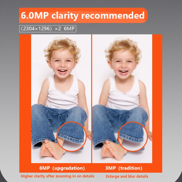 Q820 6MP 10X Binocular Zoom Dual Light Source Outdoor IP67 Waterproof WiFi Camera(EU Plug)