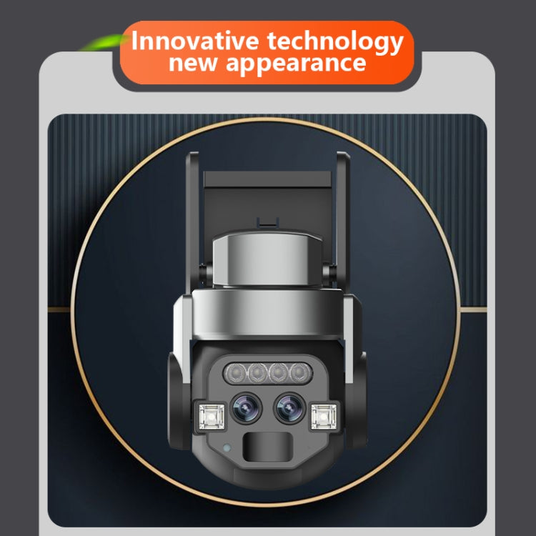 Q820 6MP 10X Binocular Zoom Dual Light Source Outdoor IP67 Waterproof WiFi Camera(US Plug)