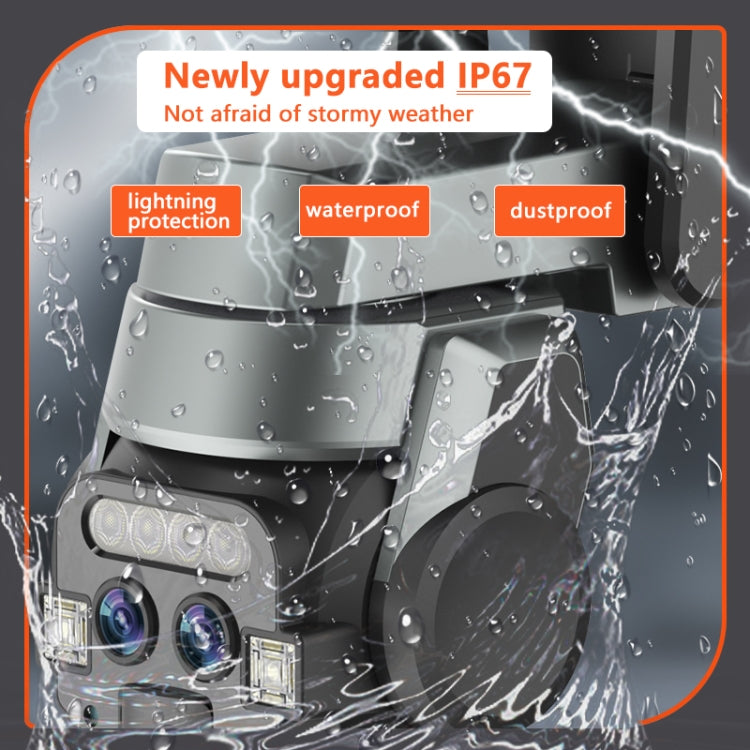 Q820 6MP 10X Binocular Zoom Dual Light Source Outdoor IP67 Waterproof WiFi Camera(EU Plug)