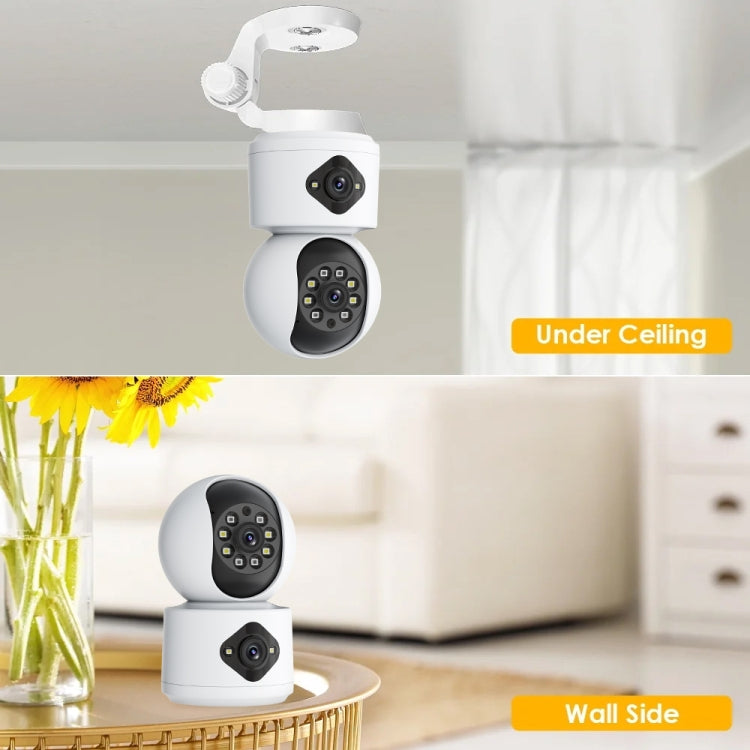Y6204 4MP Zoom HD Indoor Waterproof Smart WiFi Camera, Specification:AU Plug(White)