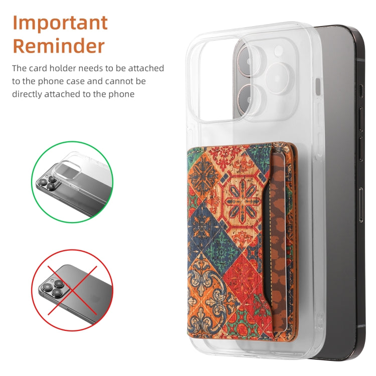 Four Seasons Flower Card Bag Mobile Phone Back Sticker(Flower 01)