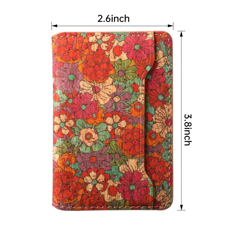 Four Seasons Flower Card Bag Mobile Phone Back Sticker(Flower 02)