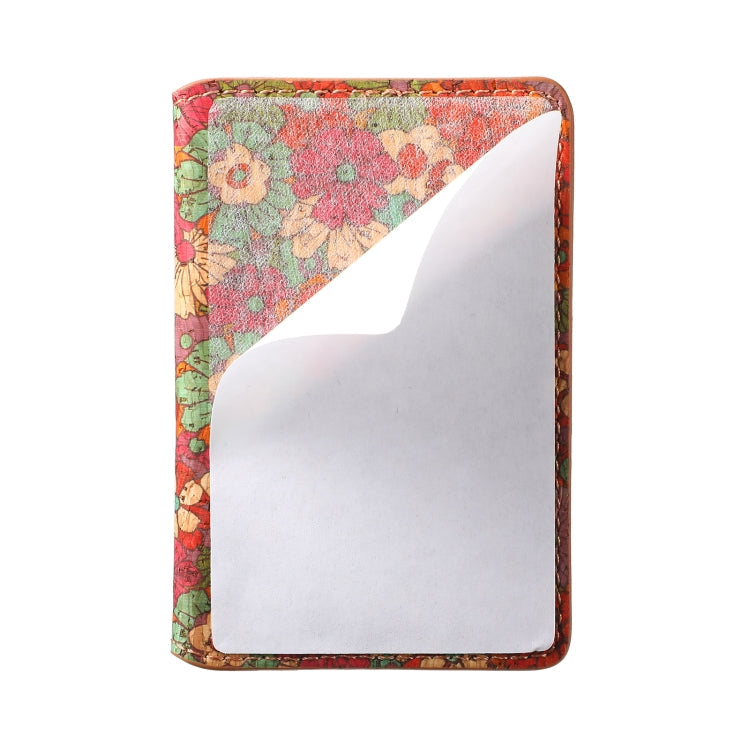 Four Seasons Flower Card Bag Mobile Phone Back Sticker(Flower 02)