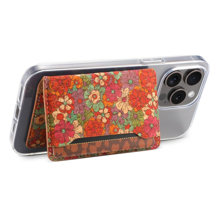 Four Seasons Flower Card Bag Mobile Phone Back Sticker(Flower 02)