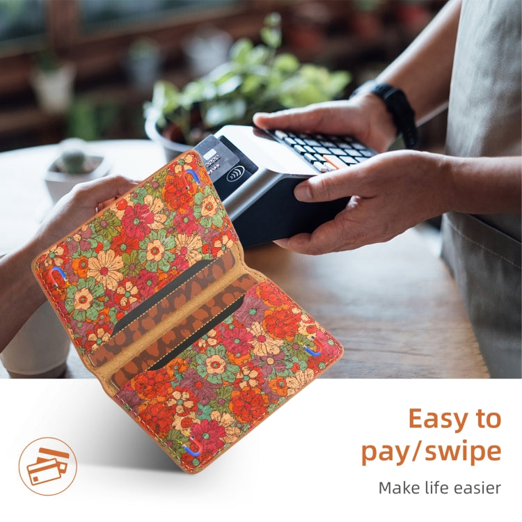 Four Seasons Flower Card Bag Mobile Phone Back Sticker(Flower 02)