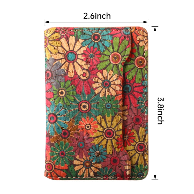 Four Seasons Flower Card Bag Mobile Phone Back Sticker(Flower 03)