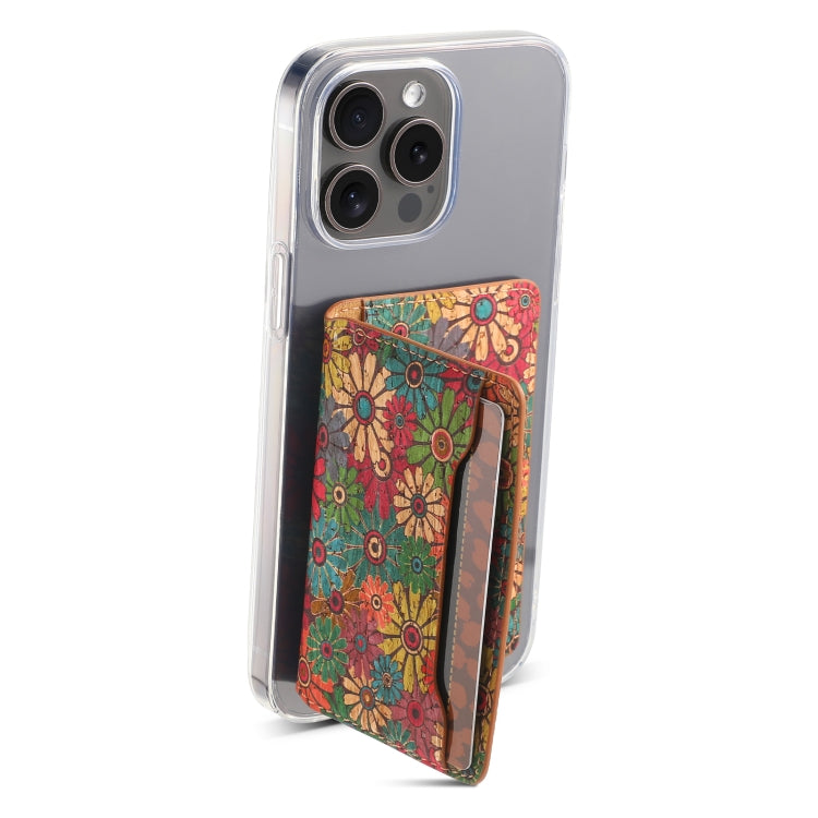 Four Seasons Flower Card Bag Mobile Phone Back Sticker(Flower 03)