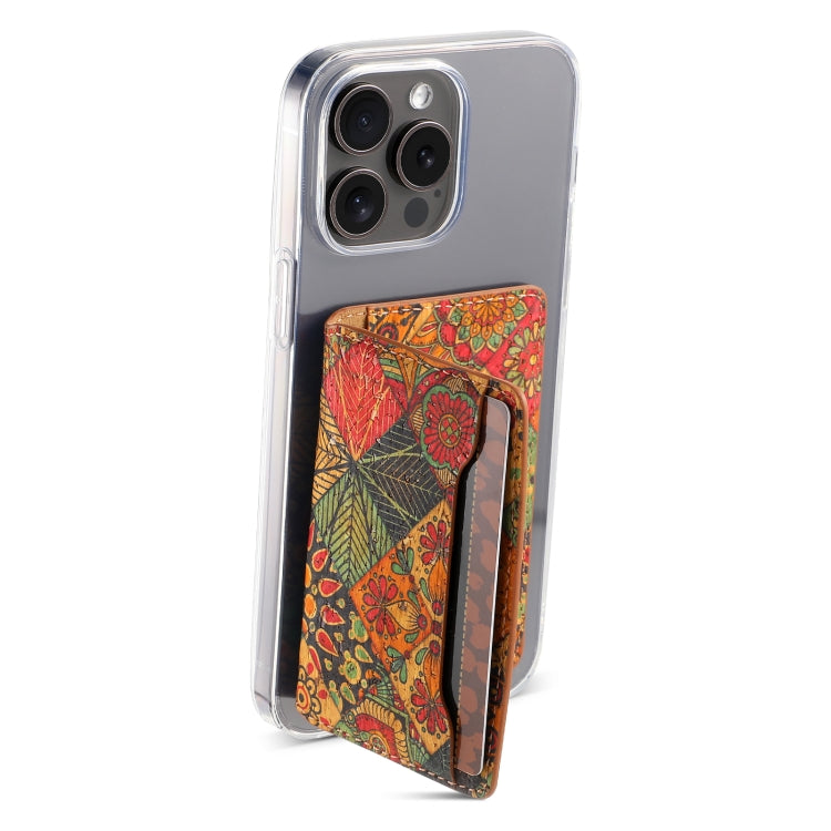 Four Seasons Flower Card Bag Mobile Phone Back Sticker(Flower 04)