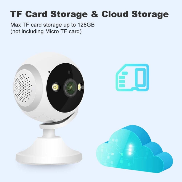 CM-I310M 3MP 180 Degree Panoramic Smart PTZ WiFi Surveillance Camera, EU Plug(White)