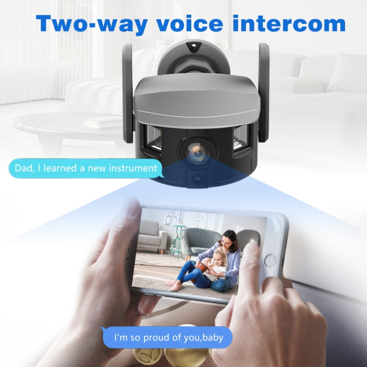 CM-I311M 5MP Smart HD Electronic PTZ Wireless WiFi Surveillance Camera, UK Plug(Grey)