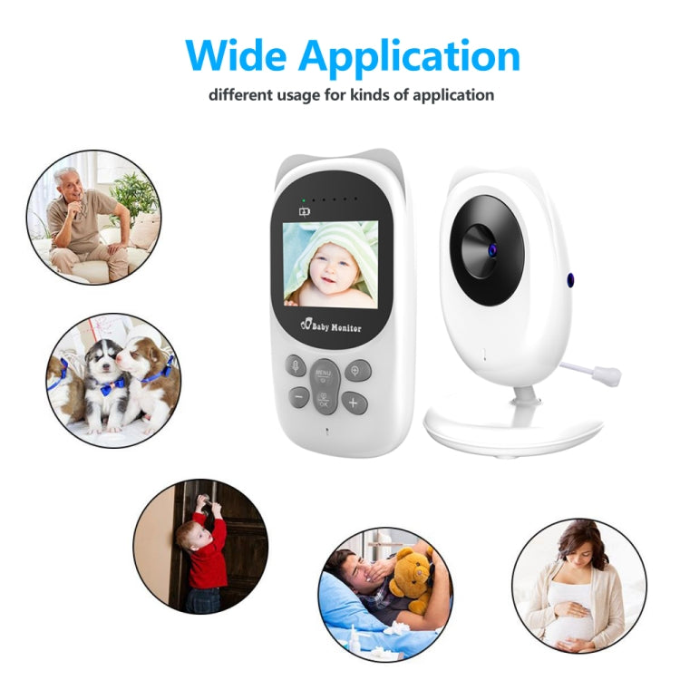 SP990 2.4 inch LCD Screen Baby Monitor Care Camera(US Plug)