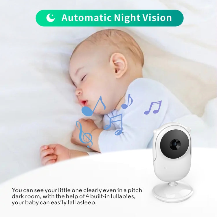 SM25 2.4 inch LCD Screen Baby Monitor Care Camera(EU Plug)
