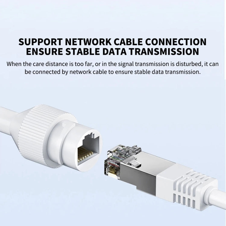 Xiaomi CW500 Dual Camera 8MP Outdoor IP66 Waterproof Support AI Detection Two-Way Voice WiFi Camera, US Plug(White)