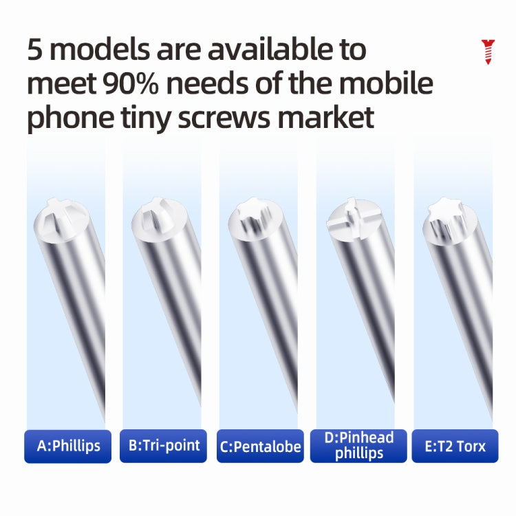 QianLi iWhale Special S2 Steel Magnetic Torque 3D Screwdriver, Model:A Phillips 0.35