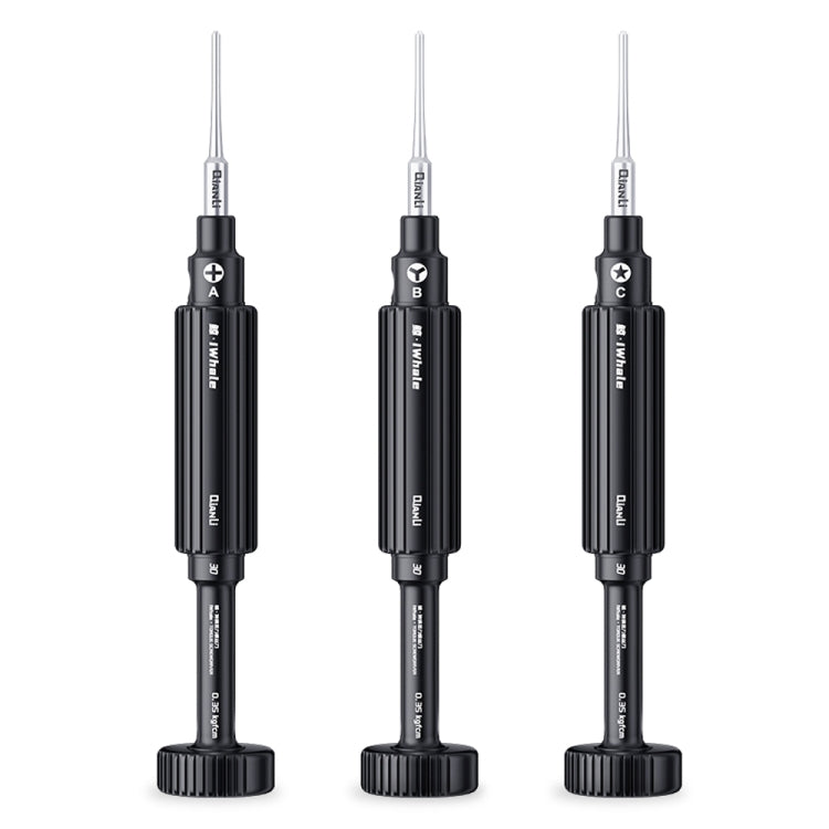 3 in 1 QianLi iWhale Special S2 Steel Magnetic Torque 3D Screwdriver, Model:A/B/C