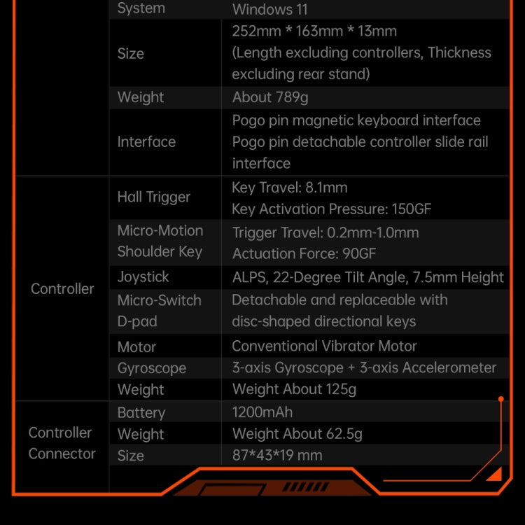 ONE-NETBOOK OneXPlayer X1 10.95 inch Handheld Game Console, 32GB+2TB, Windows 11 AMD Ryzen 7 8840U(Black)