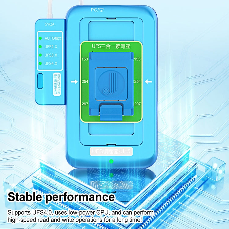 JCID UFS Programmer-U15 Box for Adaptation UFS Nand Flash Read & Write Expansion Repair