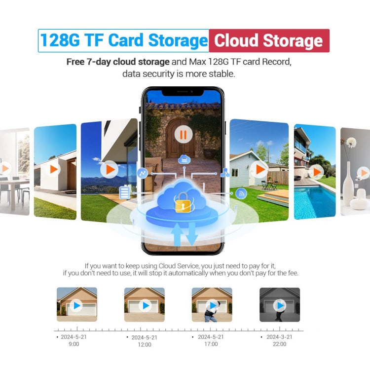 ESCAM C89 1080P 4.3 inch Smart Digital Door Viewer, Support Wide Angle PIR & Night Vision Photo(Silver)